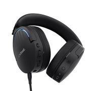 Trust Gaming GXT 491 Fayzo Cascos Gaming Inalámbricos Bluetooth + 2.4 GHz, 7.1 Sonido Envolvente, Batería de 22 Horas, Auriculares Inalámbricos RGB Over-Ear PC PS5 PS4 Switch – Negro