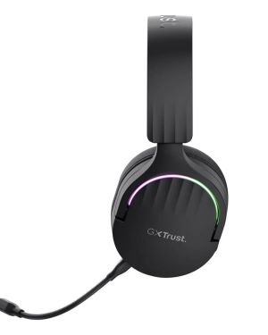 Trust Gaming GXT 491 Fayzo Cascos Gaming Inalámbricos Bluetooth + 2.4 GHz, 7.1 Sonido Envolvente, Batería de 22 Horas, Auriculares Inalámbricos RGB Over-Ear PC PS5 PS4 Switch – Negro