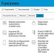 HP LaserJet M209d 8J9L0F, Impresora Láser A4 Monocromo – Impresión a Doble Cara Automática (29ppm, USB 2.0 de alta velocidad, Procesador 500MHz, Memoria 64MB) Blanca y Gris