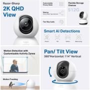 TP-LINK CAMARA IP VIGILANCIA 2K WIFI 360º con IA