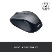 Ratón Inalámbrico Logitech M235/ Hasta 1000 DPI/ Gris – Compatible con PC, Mac, portátil, Chromebook – Gris