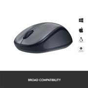 Ratón Inalámbrico Logitech M235/ Hasta 1000 DPI/ Gris – Compatible con PC, Mac, portátil, Chromebook – Gris