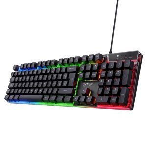 Trust Gaming GXT 835 Azor Teclado Retroiluminado, Disposición QWERTY Español
