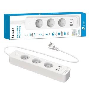 Tapo P300 Regleta inteligente de Wi-Fi con 3 Enchufes y 3 USB, Carga rápida de 18 W, Compatible con Alexa y Google Home, Regleta Alexa