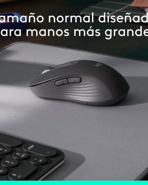 Ratón Inalámbrico por Bluetooth Logitech Signature M650 L/ Hasta 2000 DPI
