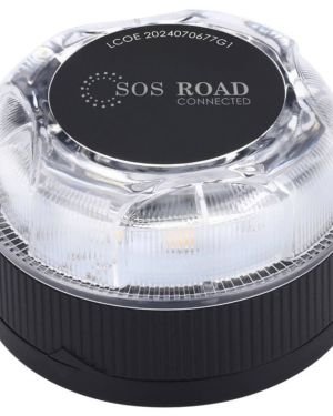 Luz baliza de emergencia para coche SOS Road Connected EL2024 V16/ Homologada DGT/ Base Imantada/ Geolocalizable/ Funciona a Pilas