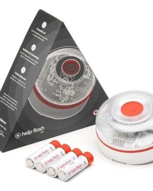 Luz baliza de emergencia para coche Help Flash V16 Connected IoT/ Homologada/ Base Imantada/ Geolocalizable/ Funciona a Pilas
