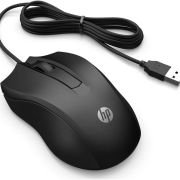 Ratón HP 105/ Hasta 1600 DPI/ para diestros y Zurdos Negro