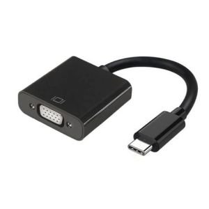 Conversor USB Tipo-C Aisens A109-0347 / USB Tipo-C - VGA Hembra / 15cm / Negro