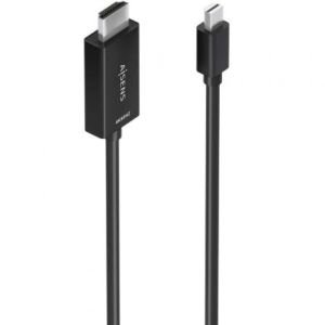 Cable Conversor Aisens A125-0887 / Mini DisplayPort Macho - HDMI 4K Macho / 1.5m / Negro