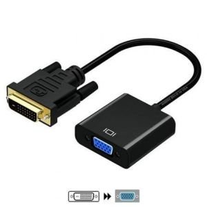 Cable Conversor Aisens A147-0352 / DVI Macho - VGA Hembra / 30cm / Negro
