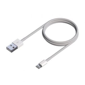 Cable USB 2.0 Lightning Aisens A102-0542 / USB Macho - Lightning Macho / 50cm / Blanco