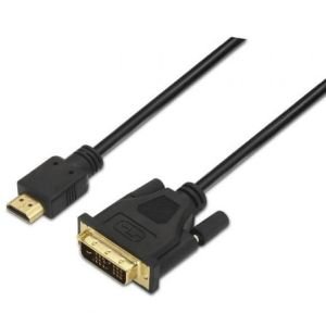 Cable HDMI Aisens A117-0090 / DVI Macho - HDMI Macho / 1.8m / Negro