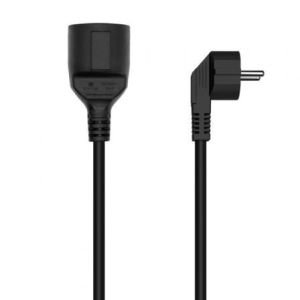 Cable Alargador de Alimentación Aisens A132-0601 / CEE7 Macho - CEE7 Hembra / Hasta 1500W / 3m / Negro
