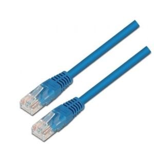 Cable de Red RJ45 UTP Aisens A133-0190 Cat.5e / 50cm / Azul