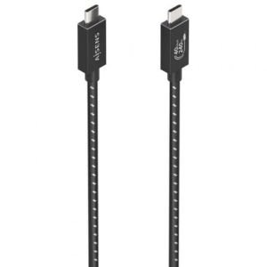 Cable USB 4.0 Tipo-C Aisens A156-0868 / USB Tipo-C Macho - USB Tipo-C Macho / Hasta 240W / 40Gbps / 1.5m / Gris