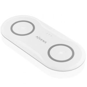 Base de carga Inalámbrica Aisens ASCH-15W2WC059-W / 15W / Blanco