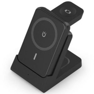 Base de carga Inalámbrica Aisens ASCH-15W4WC064-BK / 15W / Negro