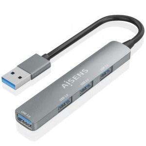 Hub USB 3.0 Aisens A106-0859 / 4xUSB / Gris