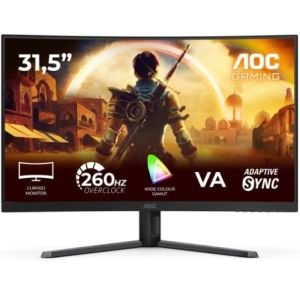Monitor Gaming Curvo AOC C32G42ZE 31.5" / Full HD / 0.3ms / 240Hz / VA / Negro