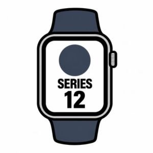 Apple Watch Series 12 / GPS / Cellular / 46mm / Gris Espacial / Correa Deportiva Azul Marino (M / L)