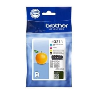 Cartucho de Tinta Original Brother LC-3211VAL Multipack / Cian / Magenta / Amarillo / Negro