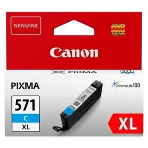 Cartucho de Tinta Original Canon CLI-571CXL Alta Capacidad / Cian