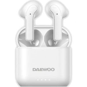 Auriculares Bluetooth Daewoo DW2021 con estuche de carga / Autonomía 5h / Blancos
