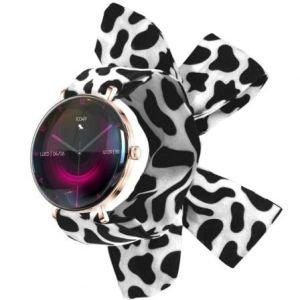 Forever Smartwatch Lucca SB-370 / Notificaciones / Frecuencia Cardiaca / Oro Rosa / Incluye Correa Moteada