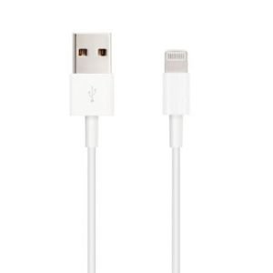 Cable USB 2.0 Lightning Nanocable 10.110.0401 / USB Macho - Lightning Macho / 1m / Blanco
