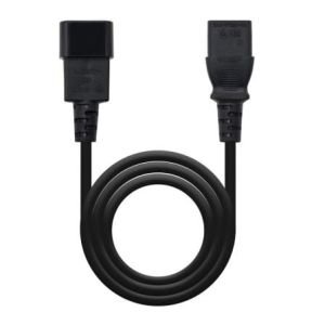 Cable Alargador de Alimentación Nanocable 10.22.0203 / IEC C13 Hembra - IEC C14 Macho / 3m / Negro