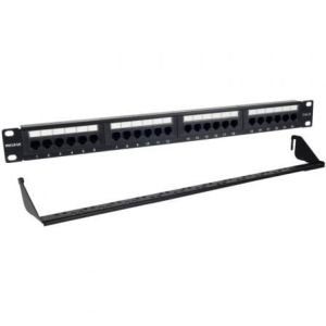 Patch Panel Phasak PU 2424 / 24 Puertos / Cat.6 / Altura 1U / Gestión de Cables