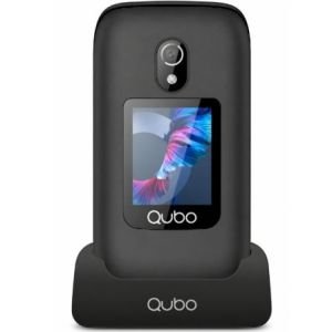 Teléfono Móvil Qubo P-221BKC 4G para Personas Mayores / Negro