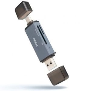 Lector de Tarjetas Externo TooQ TQR-3001G / USB 3.0 y USB Tipo-C